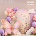 Tło fotograficzne „Pastelowe motyle i balony” | UB_880 Tło fotograficzne „Pastelowe motyle i balony” | UB_880